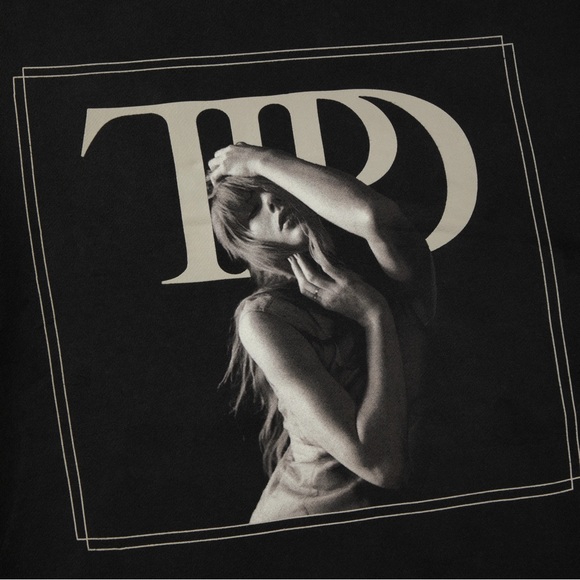 NEW Taylor Swift TTPD Spotify Exclusive Black Hoodie - Size Small - Picture 4 of 5